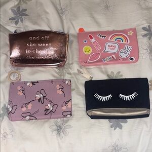 Set of Four Stylish Cosmetic Bags